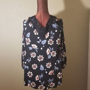 3for$20 - black floral tunic